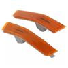 For 2007-2010 Lincoln MKX Front Bumper Side Marker Light Shell Amber Left+Right