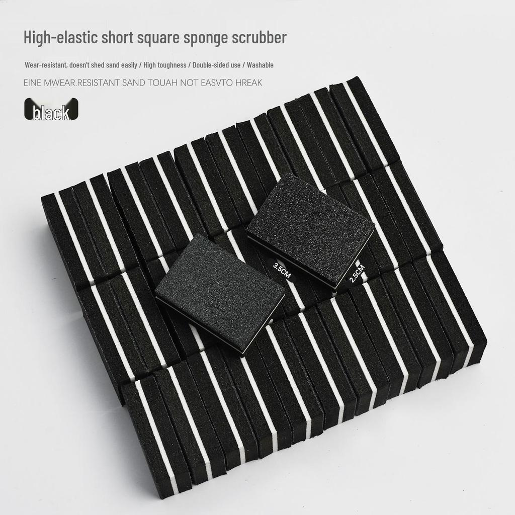 High Elastic EVA Nail File Sponge Buffer - Small Square Tofu Block Manicure Tool for Shaping and Sanding.