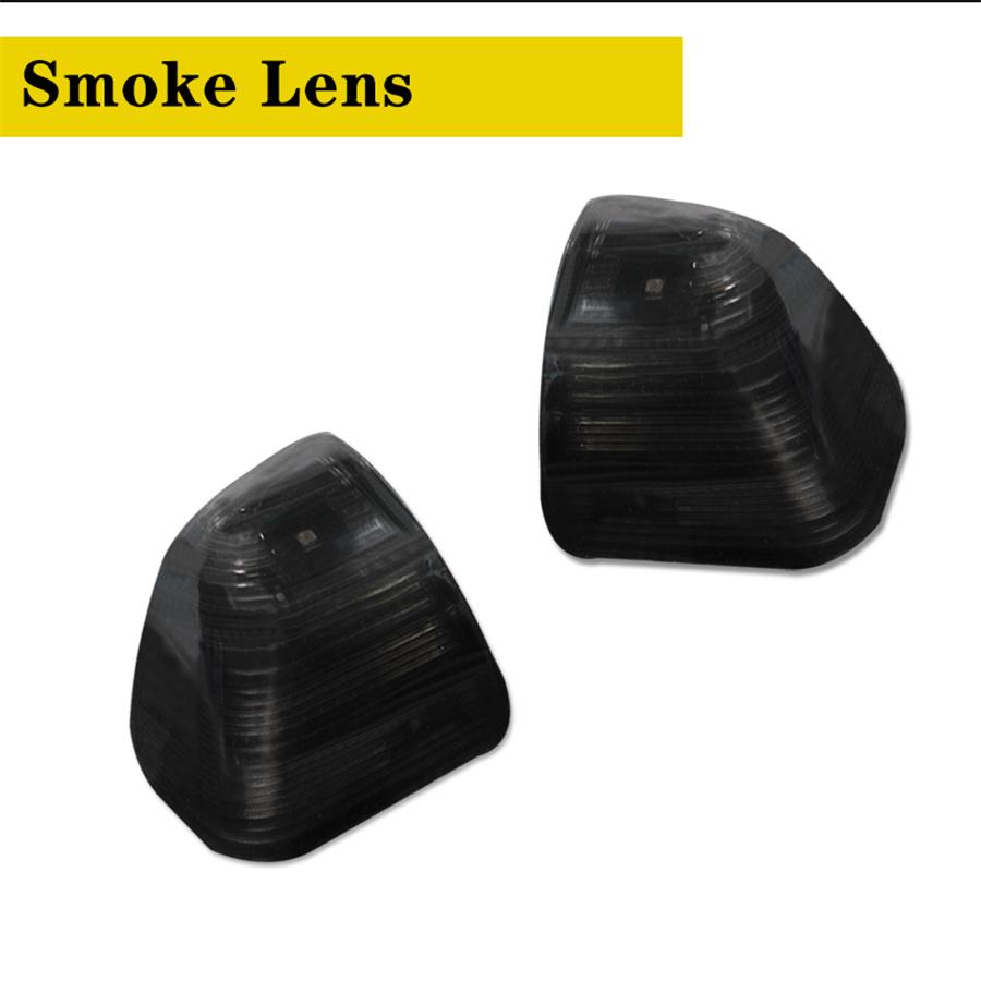 For Dodge Ram 1500 2500 3500 Smoked Lens Amber LED Side Mirror Turn Signal Light