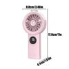 Portable Misting Fan 100-Speed Handheld Cooling Quiet Battery Powered Small Fan Rechargeable for Home Bedroom School Desk Summer