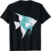 Aquarium Polygon Scalare Luftblasen Geschenk für Aquarianer T-Shirt