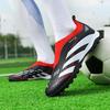 2025 Fashion Football Shoes Short Nail AG Nail Professional Men's and Women's High Top Football Boots Artificial Grass Training