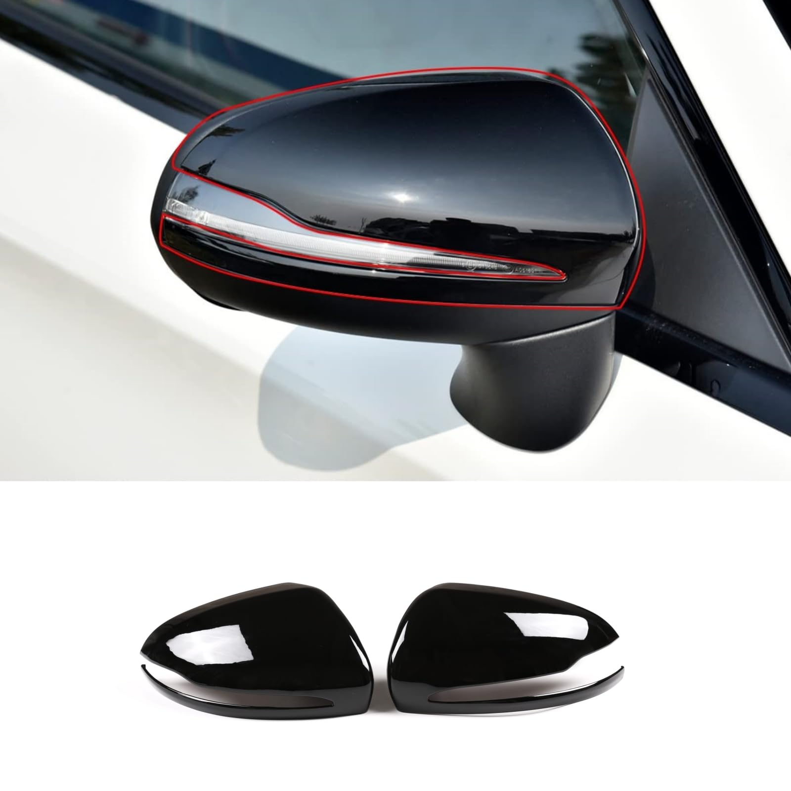 and GLC Class compatible door mirror rearview mirror side mirror side mirror mirror exterior car car ABS set Mercedes-Benz C, E, S, covers, covers,