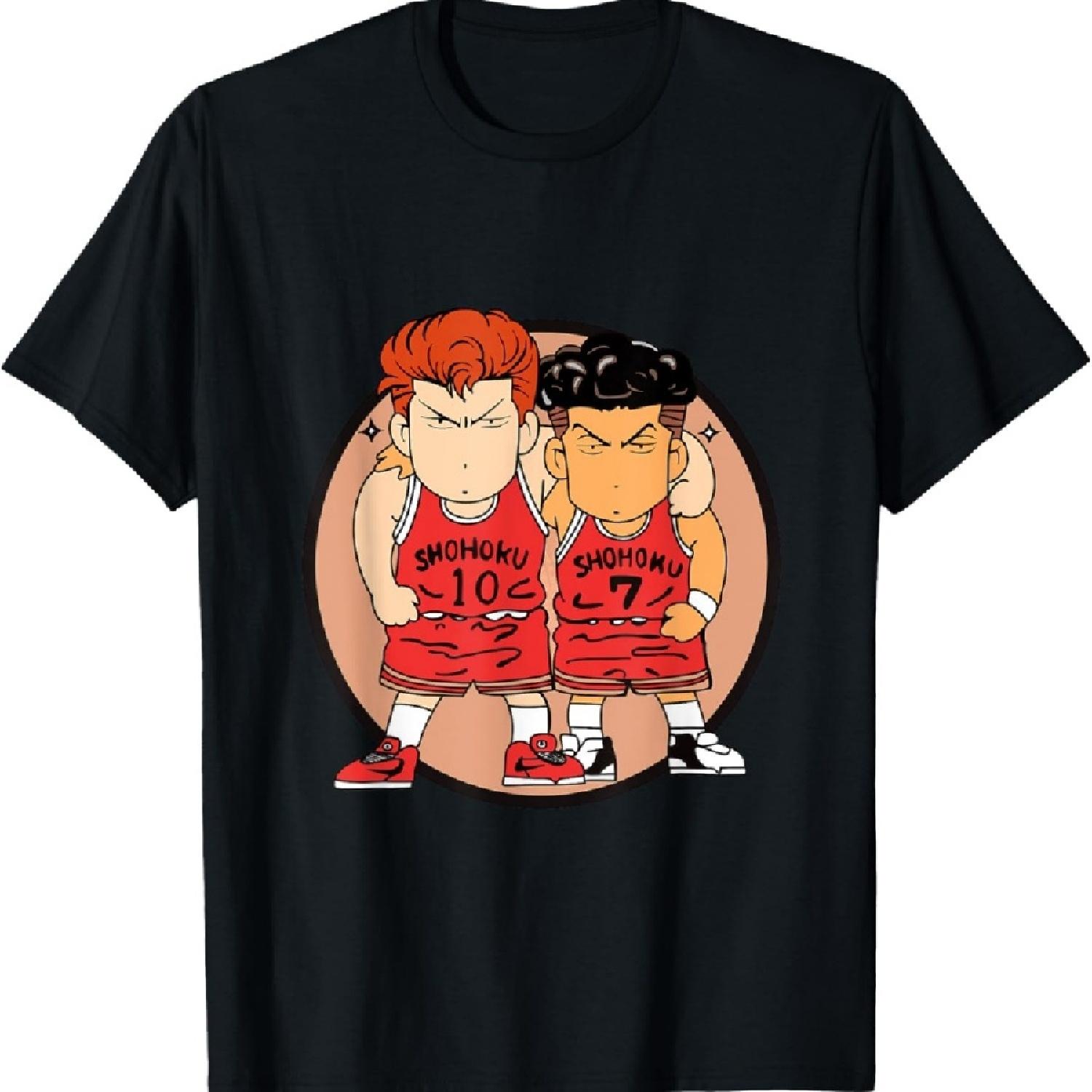 

Hanamichi Sakuragi and Kaede Rukawa T-Shirt XXXXXL чорний