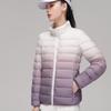 Sanjixian TP9124 Women's Gradient Lightweight Stand Collar Down Jacket
