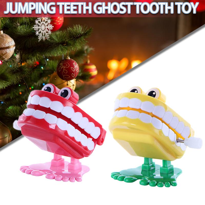 

PDTO Забавный заводной заводной зуб, ходьба, стучащий зуб, игрушка для детей, подарок
