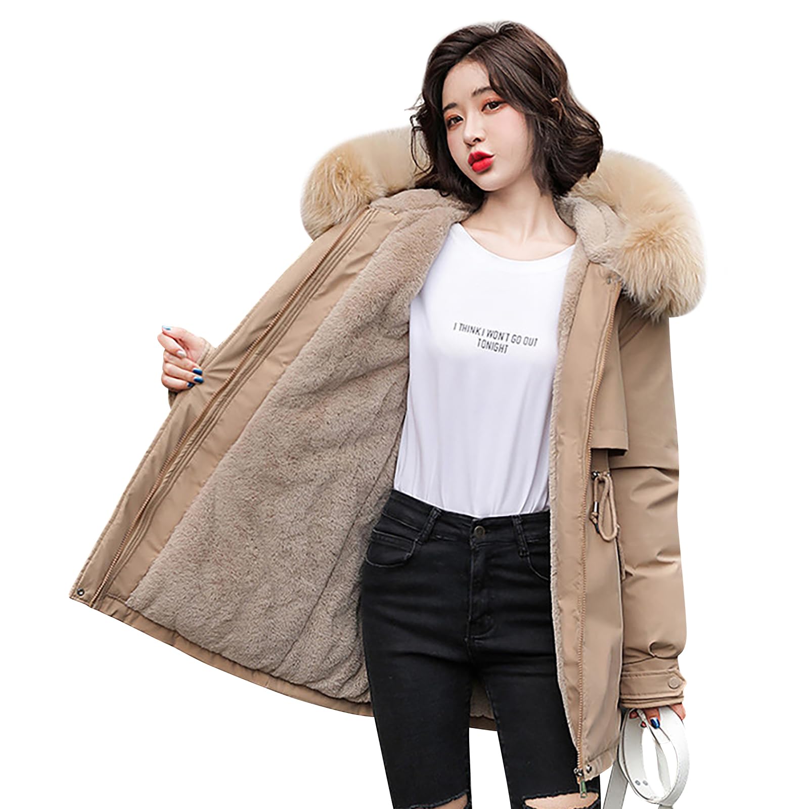 

inotenka Пуховая скамья Модная теплая верхняя одежда для холодной погоды для поездок на работу и в школу Женская куртка, пальто, одежда, пальто, на флисовой подкладке, куртка, капюшон,