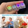 LED svítící klávesnice Fidget Toy 4v1 klávesnice Dekompresní tlačítko Finger Clicker hračka 4 klávesy Fidget Keychain odbourávání stresu stolní hračka