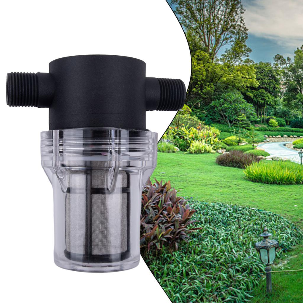 New High Quality Filter Water Filter 1/2 Connection Small 4-point Interface Black Cleaned For Garden Irrigation