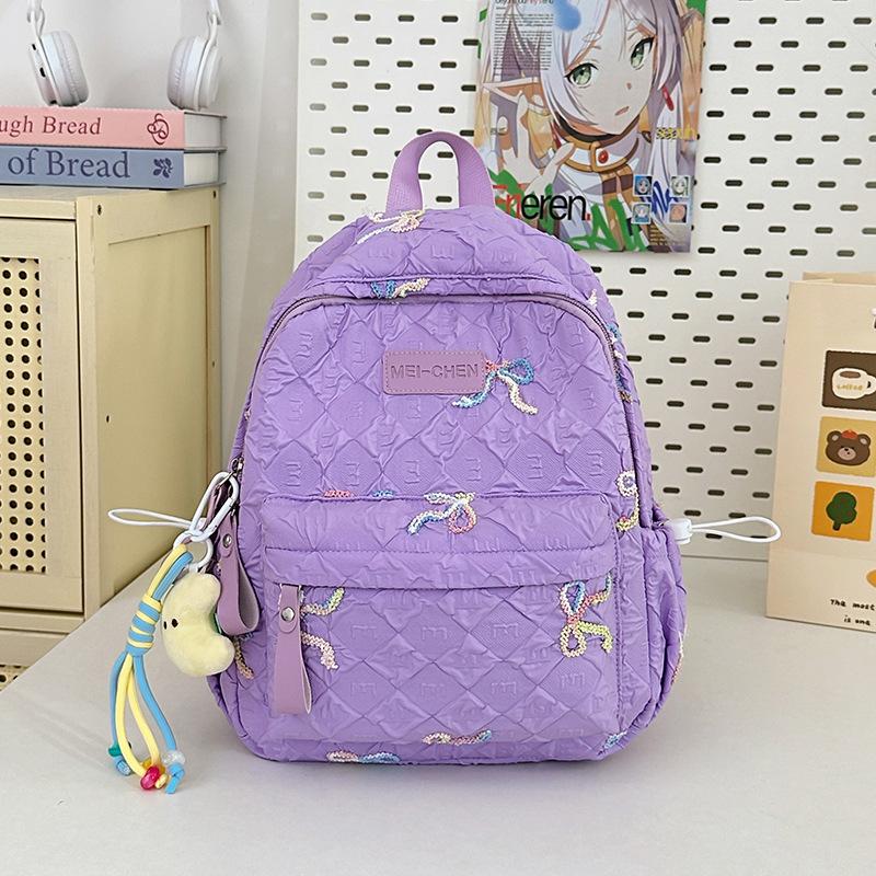 Ins Sweet Bow Less Heart Shopping Candy Color High Value Children's Small Backpack