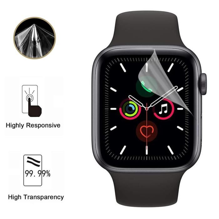 Screen Protector for Watch Series 5 - 40mm [6 Pack] Ultra Thin Resistant Protective Plastic Film Phonillico