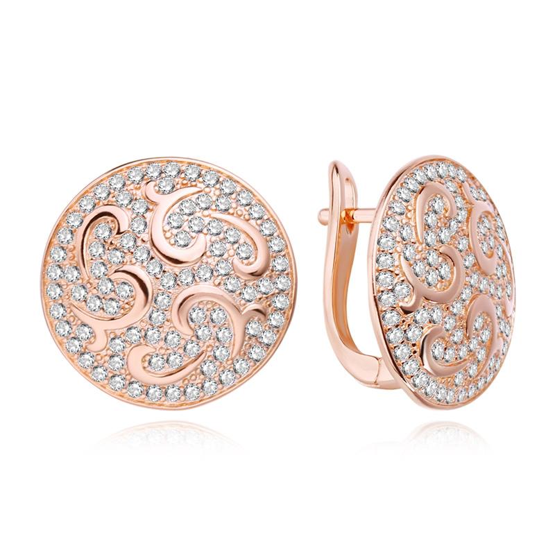 

MINTHA клипсы модные свадебные повседневные модные украшения серьги с кубическим цирконием для женщин свадебные круглые серьги A