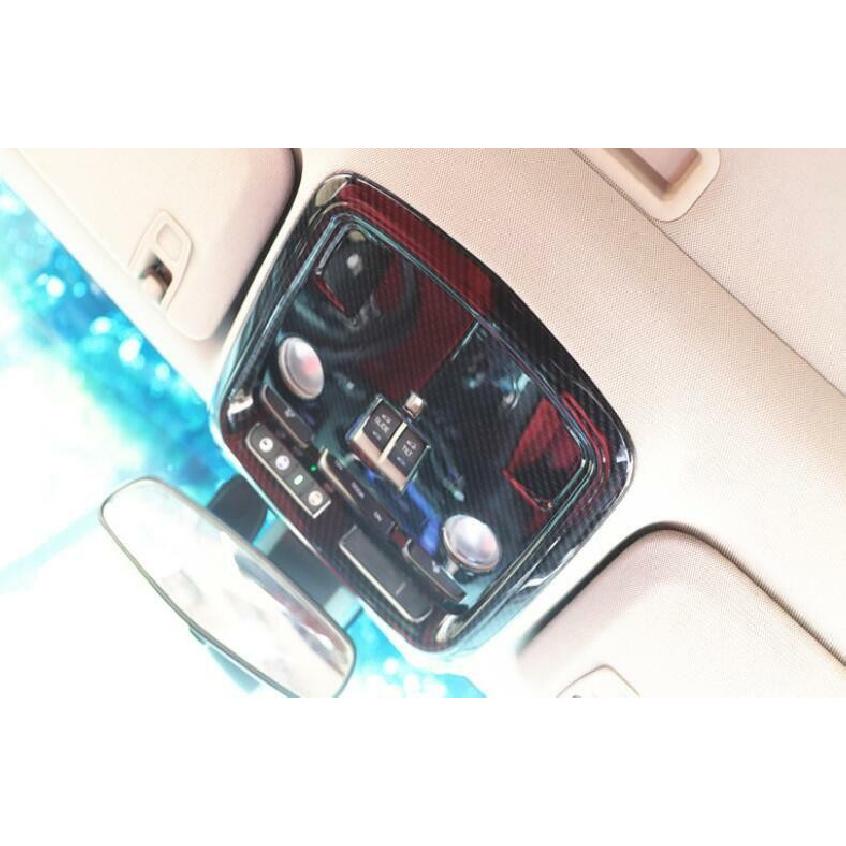 Carbon Fiber Style Front Reading Light Frame Cover For Cadillac XTS 2013-2019