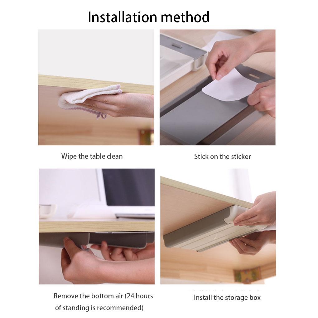 Self Drawer Storage Box Desktop Organizer Key Pencil Case Stationery Tray for Office Home Kitchen