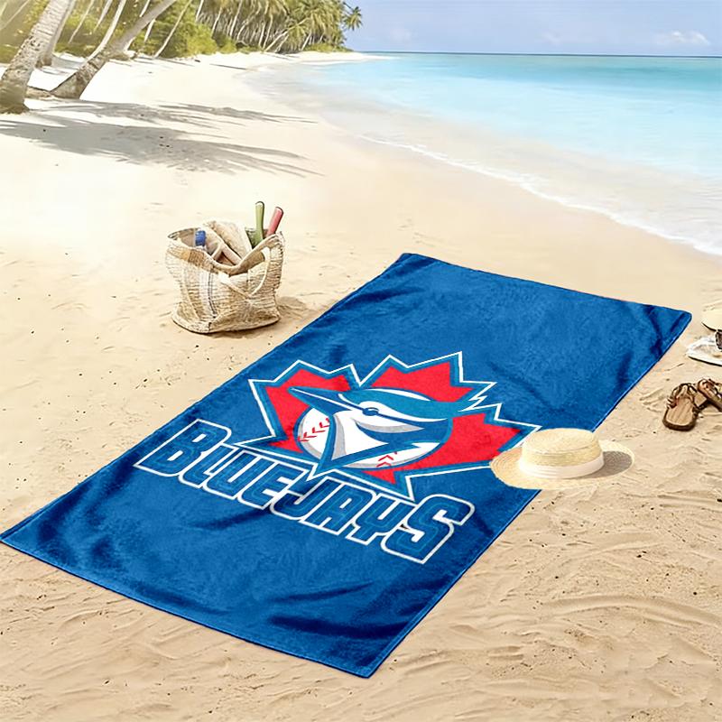 Toronto Blue Jays Print Beach Towel, Large Soft Quick Dry Towel for Beach Camping Swimming