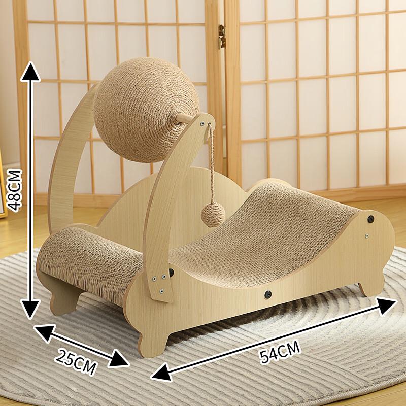 OuJieWang Corrugated Cat Lounger Scratcher