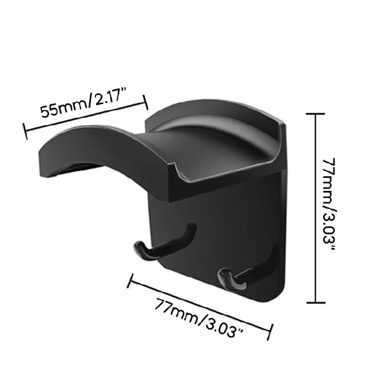 Unisex Under Desk Hook Headphone Hanger Tape Clever Mount Headset Holder Stand