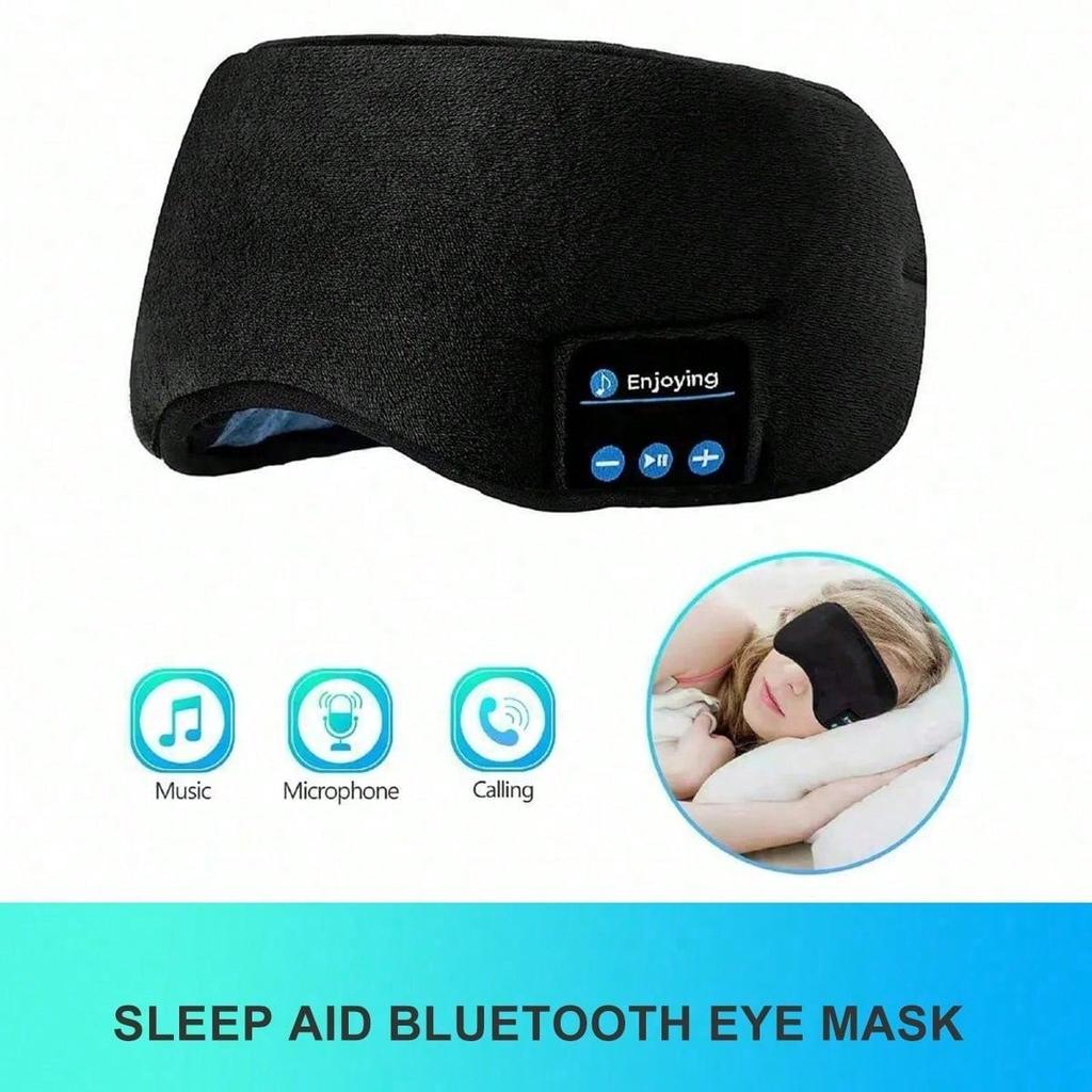 Wireless 5.3 Sleep Headphones: Wireless Music Eye Mask For Travel And Sleep - Battery Powered, Breathable, And Light Blocking
