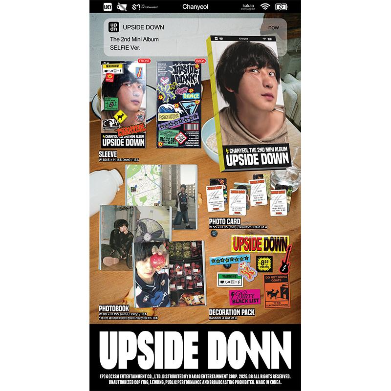 [Pre-order] CHANYEOL(EXO) - Mini 2nd Album [Upside Down] Selfie Ver.