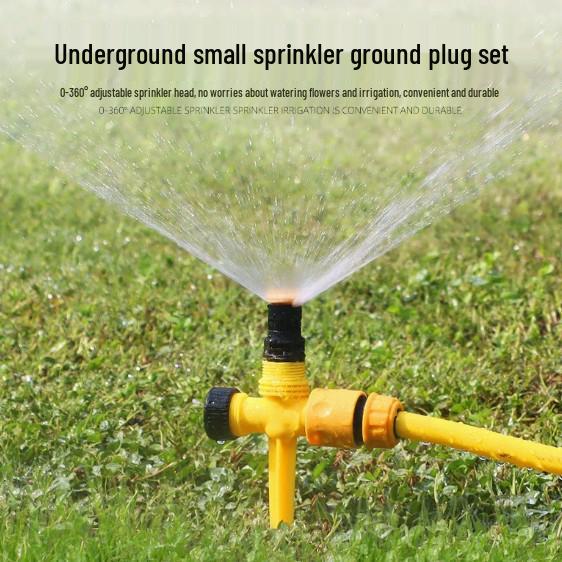 Automatic Rotating Garden Sprinkler Head for Lawn and Flower Irrigation