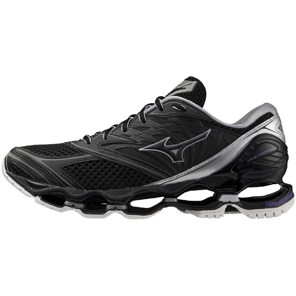 

Mizuno Wave Prophecy LS Perfect for and Black x Black x Size 2E Sneakers, Commuting, School, Lifestyle, Stylish, Silver, 27.5 cm,