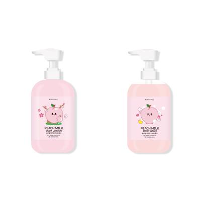 Bagnoschiuma Latte e Pesca 1000ml / Lozione Corpo 1000ml, Nutriente, Idratante, Cosmetici Coreani, Kbeauty