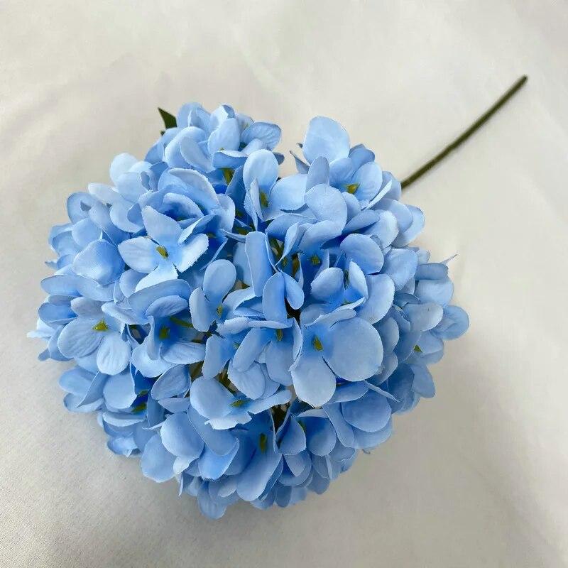 58cm Artificial Flowers Silk Hydrangea Bouque for Wedding Hotel Office Party Living Room Table Accessories Decoration