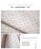 Plaid Yarn-Dyed Stretch Polyester Fabric for Women's Spring/Autumn Suits, Shirts, and Dresses.