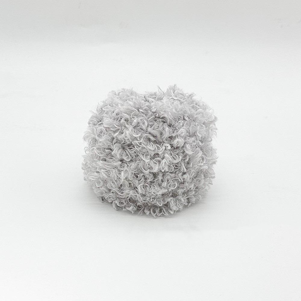

Plush Material Hand-knitting Yarn 50g Weight Circle Yarn Curled Teddy Yarn For Scarf 1