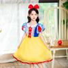 Children's June Day Festival Party Princess Dress Sequin Mesh Bubble Sleeve Dress Snow White Dress Girls