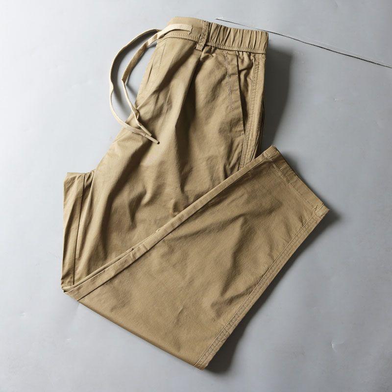 Men s Summer Thin Ice Silk Business Casual Pants, Khaki Color, Loose Straight-Leg Dress Pants for Young Men Khaki 29