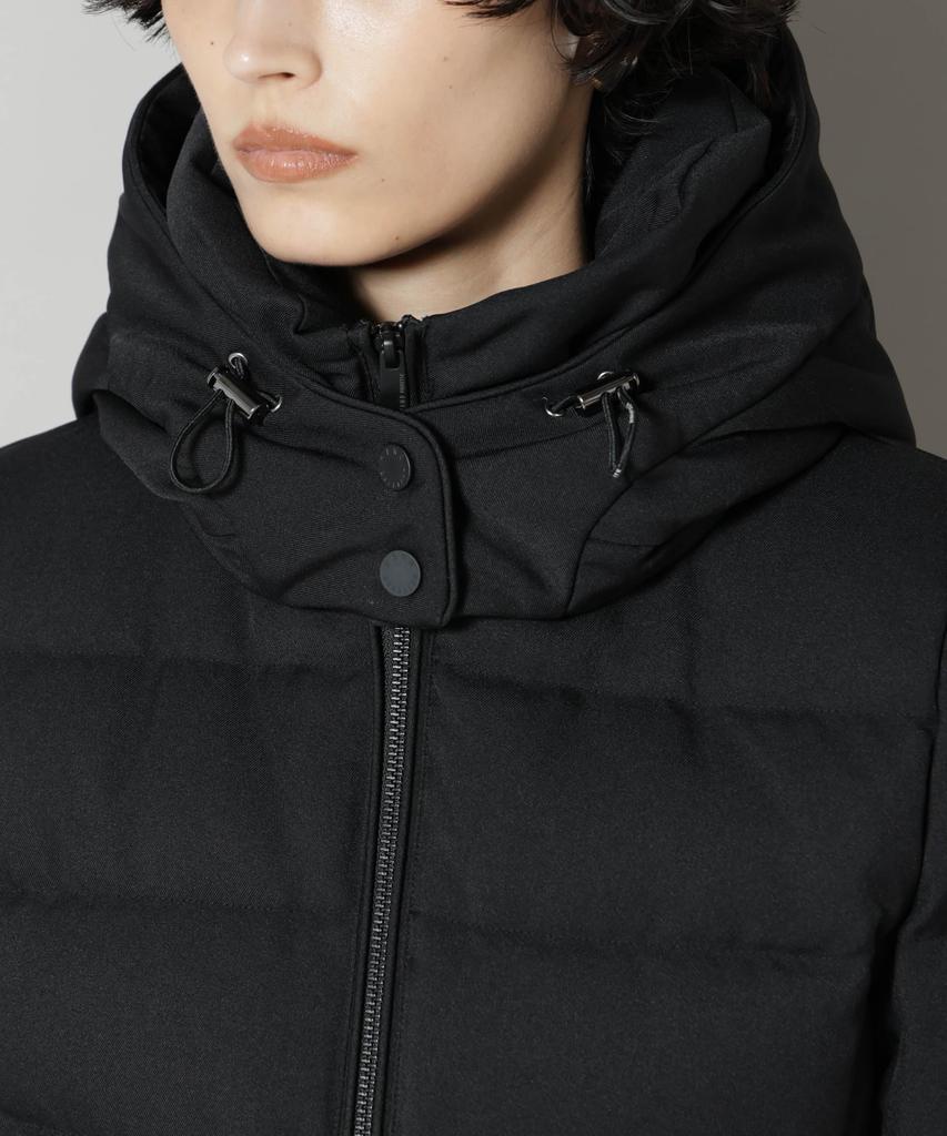 Nano Universe Nishikawa Down Serge Short Down Size (R) Jacket, Women's, M, 010, Black, 669-5214303