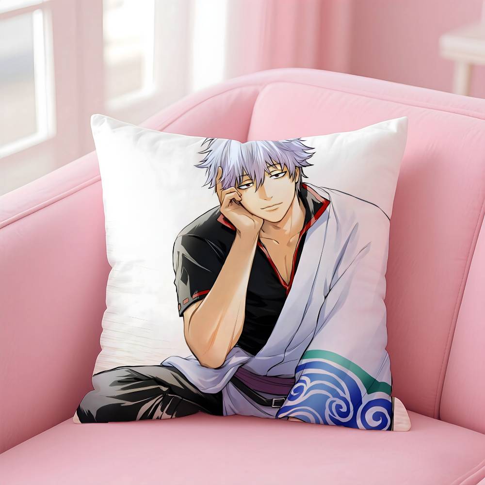 Anime G-GINTAMA Pillow Case pattern printing pillowcase living room sofa cushion cover bedroom room decor