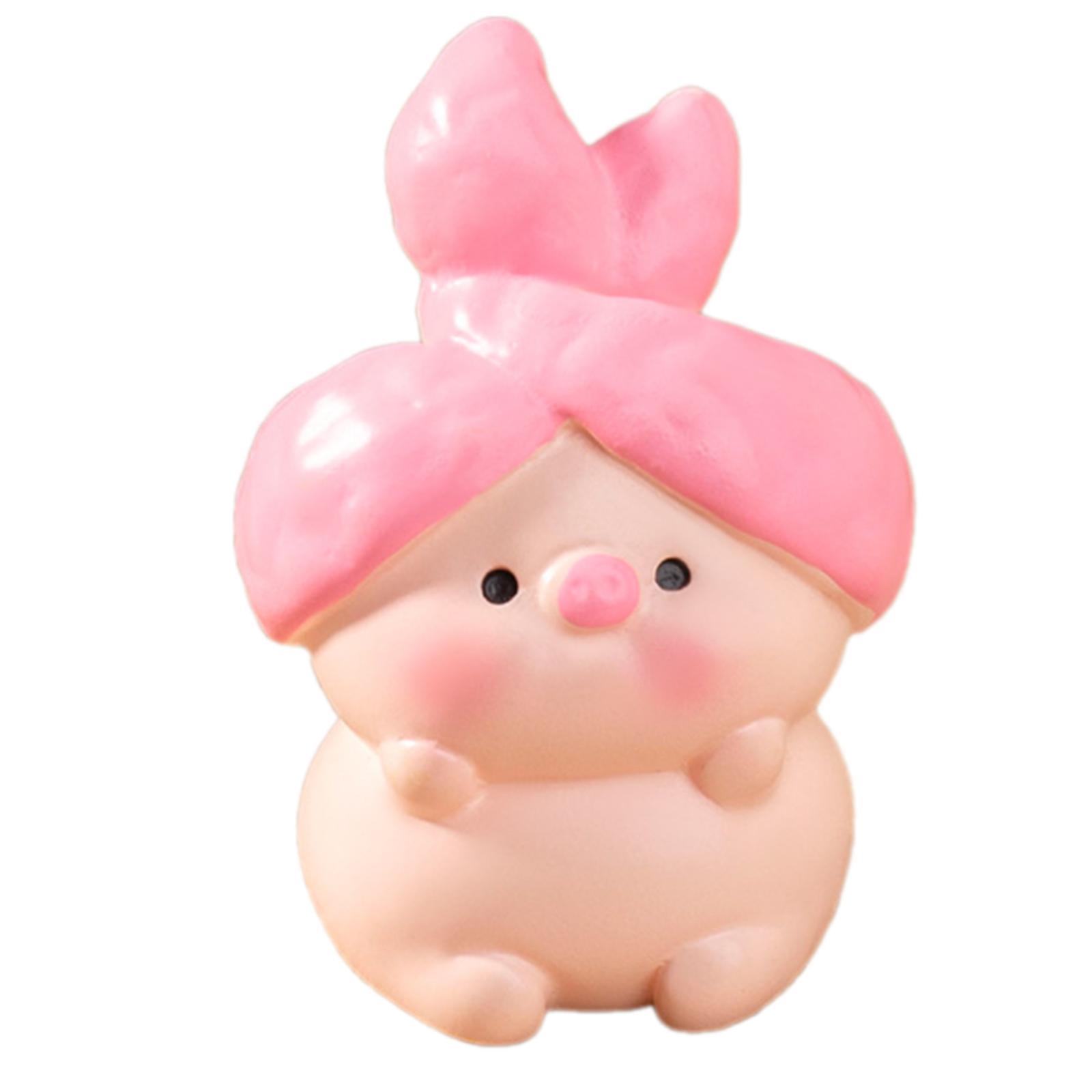 

Милые розовые косметические свинки, миниатюрные фигурки животных для украшения интерьера, дома, офиса или приборной панели автомобиля B