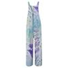Women's Fashion Casual Loose With Pockets  Sleeveless Printed Jumpsuit