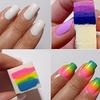 3 Pcs Sanding Block Files Nail Art Polish Sponge Bars Pedicure Gradient Brushes