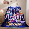Japanese anime cute cartoon theme Sailor Moon Tsukino Usagi blanket suitable for home beds, sofa covers, office nap, outdoor warm blankets O14