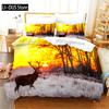 Sunset Duvet Cover Wild Animals Giraffe Bedding Set Animal Theme Comforter Cover For Woman Man Teen Boys Girl Bedroom Decor Gift