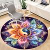 1PC Yin Yang Symbol Chair Carpet for Office, Indoor Non-Slip Washable Carpet, Soft Comfortable Mat For Office Room Yy250930301