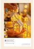 LED String Lights with Wooden Houses for a Girlish Room Decor