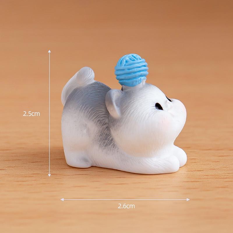 Micro-landscape OrnamentsGarden DecorationsResin Handicrafts Desktop Small Ornaments and Cute Cartoon Little Cats