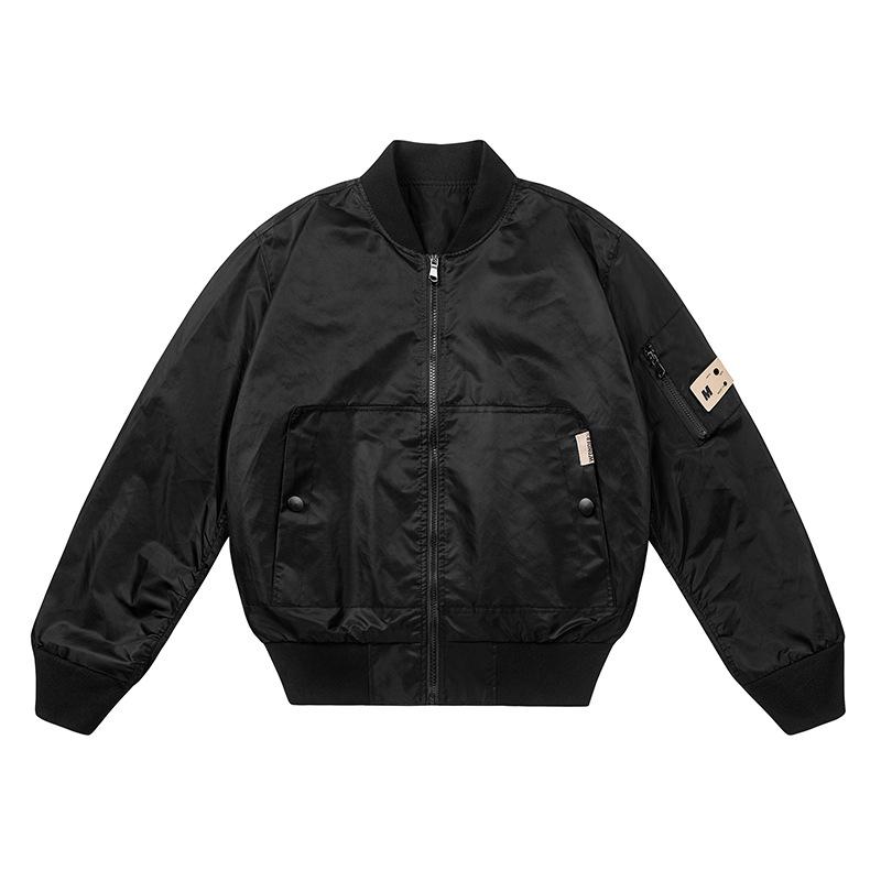 

Весенне-осенний мужской молодежный летный костюм облегающий корейский выпуск мотоциклетный костюм мужское весеннее пальто куртка мужская S чёрный