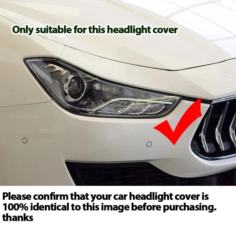 For Maserati Ghibli M157 2014 2017 2018 2019 Car Headlamp Cover Headlight Lens Glass Cover Lampshade Bright Shell Lens Covers