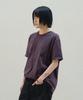 SLOWACID Washed Stamp Short Sleeve T-Shirt [Dark Purple]