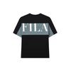 New FILA Drop Shoulder Sleeve T Shirt Men's Jet Black F11M219104FBK
