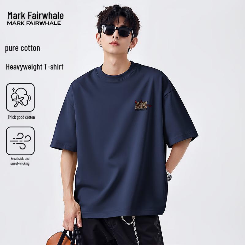 MARK FAIRWHALE Men's Pure Cotton Short Sleeve T-Shirt