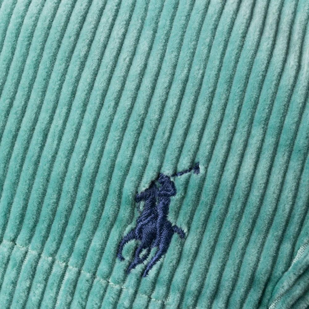 Polo Ralph Lauren SS23 Solid Color Casual High-Waisted Drawstring Straight-Leg Shorts Men Shorts Blue-Green 710800214-011