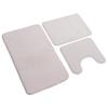 3 Pieces Toilet Mat Set Non Slip Water Absorbent Washable Bathroom U Shaped Toilet Rug Set for Home Toilet Training