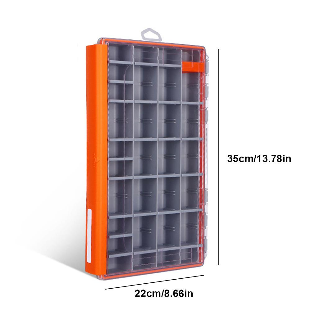 Fishing Box with Removable Dividers Fish Hook Fishing Lure Bait Storage Case Fish Hook Lure Fake Bait Box Fishing Supplies