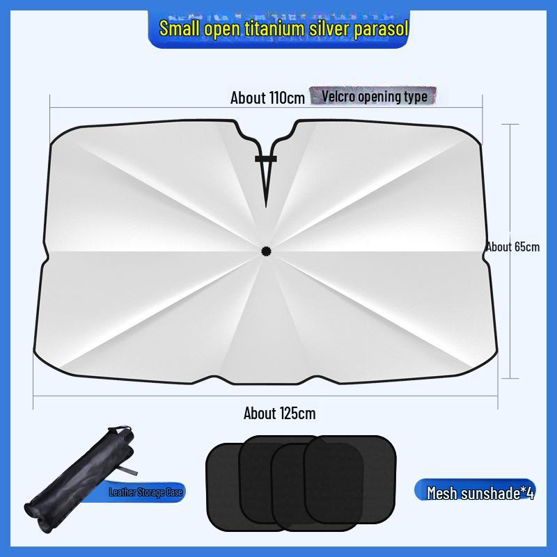 Parapluie rétractable pour voiture - Pare-soleil avant à isolation thermique